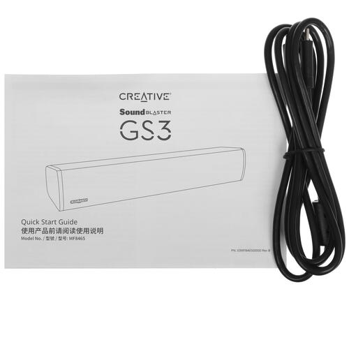 Купить Саундбар Creative Sound Blaster GS3 черный  5454230. Характеристики, отзывы и цены в Донецке