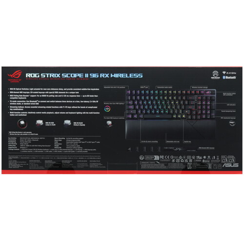 Купить Клавиатура  проводная + беспроводная ASUS ROG Strix Scope II RX  5498882. Характеристики, отзывы и цены в Донецке