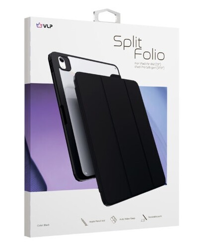 Купить Чехол-книжка VLP Split Folio для Apple iPad Air 13" (M2) черный  5487172. Характеристики, отзывы и цены в Донецке