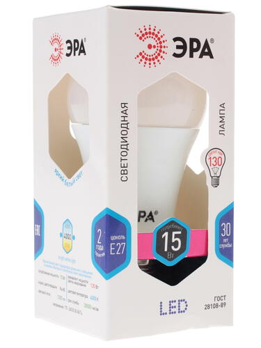 Купить Лампа светодиодная ЭРА LED smd A60-15w-840-E27  1104294. Характеристики, отзывы и цены в Донецке