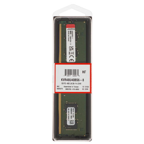 Купить Оперативная память Kingston ValueRAM [KVR48U40BS6-8] 8 ГБ  5053581. Характеристики, отзывы и цены в Донецке