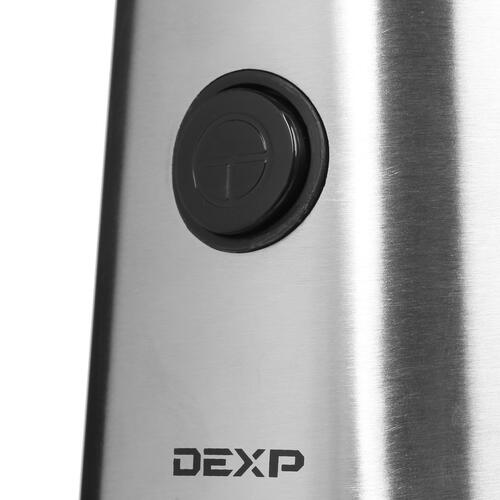 Купить Кофемолка электрическая DEXP CG-0300S серебристый  1308414. Характеристики, отзывы и цены в Донецке