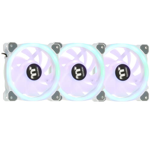 Купить Комплект вентиляторов Thermaltake Riing Trio 12 RGB Radiator Fan White TT Premium Edition (3-Fan Pack) [CL-F126-PL12SW-A]  5006423. Характеристики, отзывы и цены в Донецке