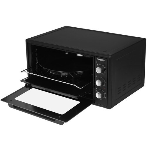 Купить Мини-печь OPTIMA MO-48BLF черный  9269536. Характеристики, отзывы и цены в Донецке