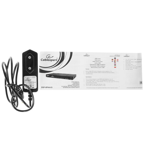 Купить Разветвитель CableXpert DSP-8PH4-03  1695221. Характеристики, отзывы и цены в Донецке