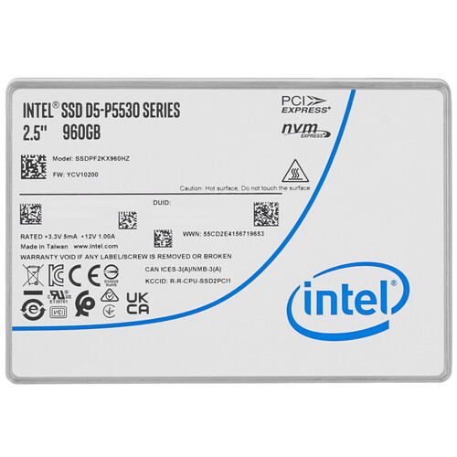 Купить 960 ГБ Серверный SSD Intel D5-P5530 Series [SSDPF2KX960HZN1]  5605396. Характеристики, отзывы и цены в Донецке