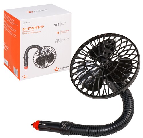 Купить Вентилятор Airline ACF-12-02  черный  9177112. Характеристики, отзывы и цены в Донецке
