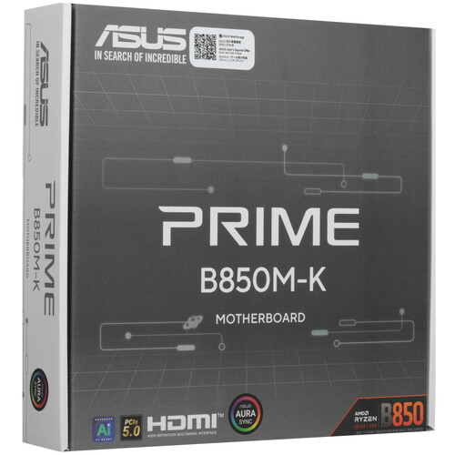 Купить Материнская плата ASUS PRIME B850M-K  5631988. Характеристики, отзывы и цены в Донецке