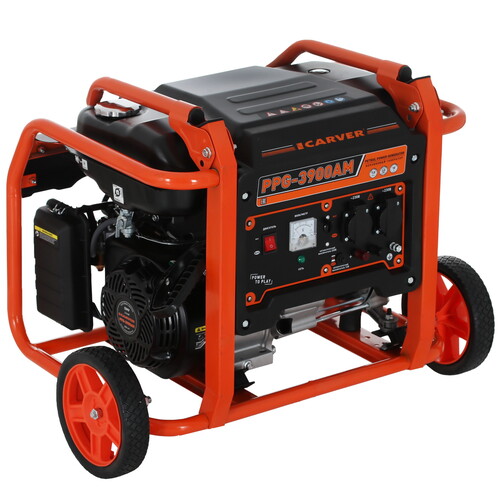 Купить Электрогенератор   бензиновый Carver PPG-3900АM  9100266. Характеристики, отзывы и цены в Донецке