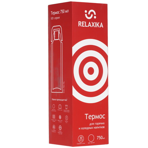 Купить Термос Relaxika 101 R101.750.7NL красный  9194319. Характеристики, отзывы и цены в Донецке