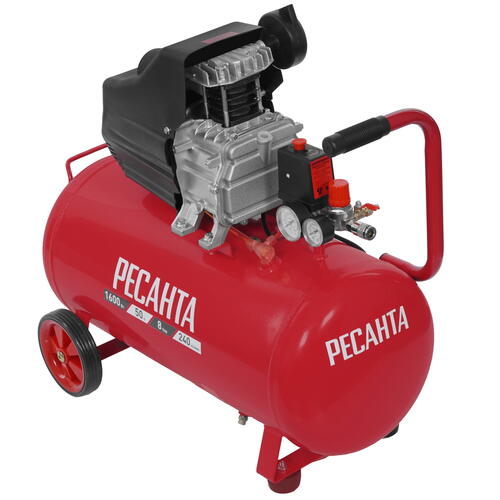 Купить Компрессор поршневой масляный Ресанта КП-50/240М  9944761. Характеристики, отзывы и цены в Донецке