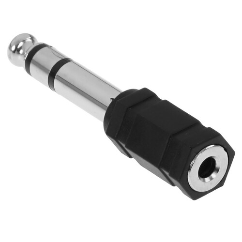 Купить Адаптер   Perfeo jack 6.3 мм - jack 3.5 мм черный  5498016. Характеристики, отзывы и цены в Донецке