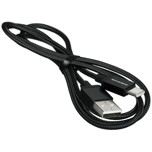 Купить Кабель круглый Borofone USB Type-C - USB 2.0 Type-A черный 1 м  5635348. Характеристики, отзывы и цены в Донецке