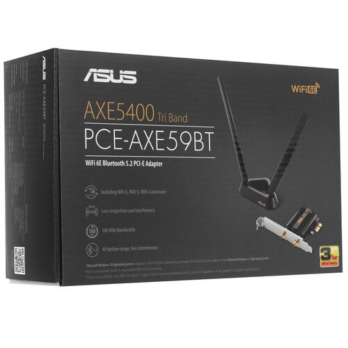 Купить Wi-Fi адаптер + Bluetooth ASUS PCE-AXE59BT  5401884. Характеристики, отзывы и цены в Донецке