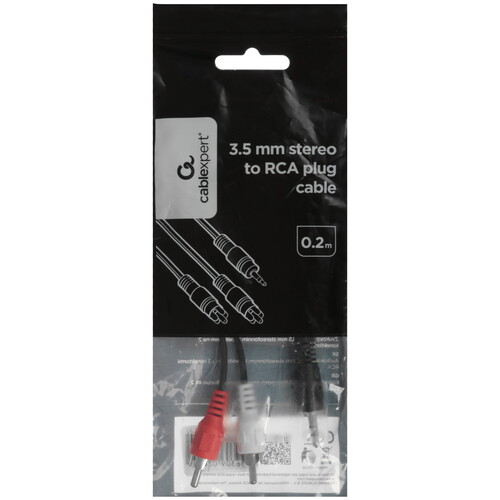 Купить Кабель   Cablexpert 2RCA - jack 3.5 мм черный  5630969. Характеристики, отзывы и цены в Донецке