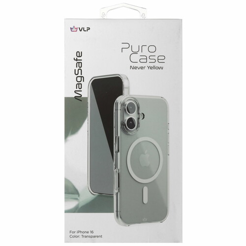 Купить Накладка  VLP Puro Case для Apple iPhone 16 прозрачный  5487073. Характеристики, отзывы и цены в Донецке