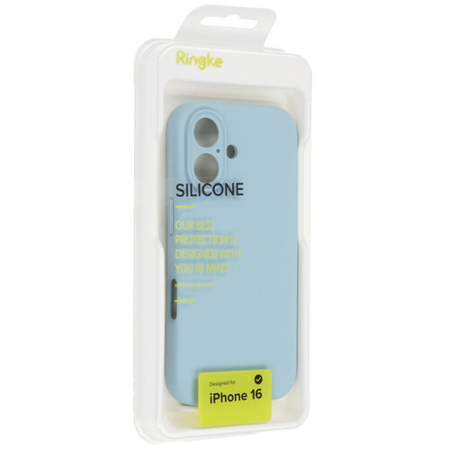 Купить Накладка  Ringke Silicone Magnetic для Apple iPhone 16 голубой  5619806. Характеристики, отзывы и цены в Донецке