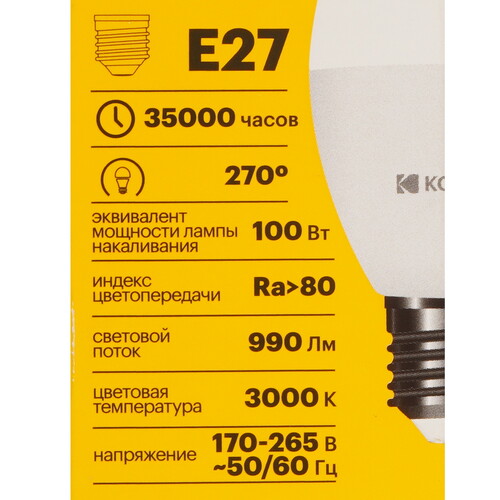 Купить Лампа светодиодная Kodak LED B35-11W-830-E27  5417528. Характеристики, отзывы и цены в Донецке