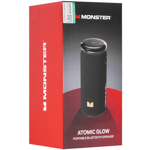 Купить Портативная колонка MONSTER Atomic Glow, черный  9272360. Характеристики, отзывы и цены в Донецке