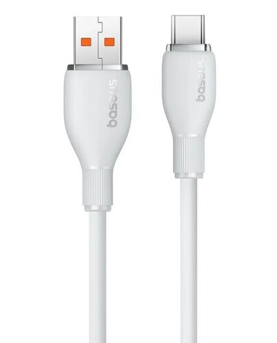 Купить Кабель круглый Baseus USB Type-C - USB 2.0 Type-A белый 1.2 м  9260764. Характеристики, отзывы и цены в Донецке