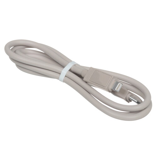 Купить Кабель круглый Borofone Lightning 8-pin - USB Type-C серый 1 м  9238173. Характеристики, отзывы и цены в Донецке