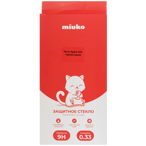 Купить Защитное стекло Miuko для экрана Tecno SPARK 40C  5638488. Характеристики, отзывы и цены в Донецке