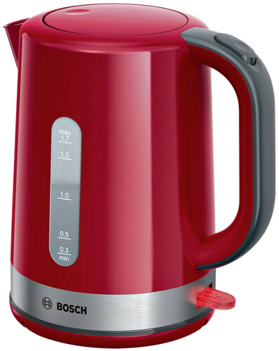 Купить Электрочайник Bosch TWK6A514 красный  9101951. Характеристики, отзывы и цены в Донецке