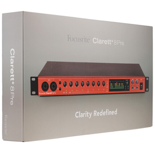 Купить Внешняя звуковая карта Focusrite Clarett+ 8Pre  5616101. Характеристики, отзывы и цены в Донецке