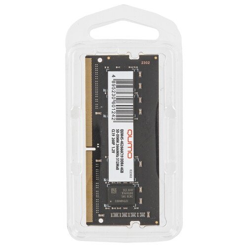 Купить Оперативная память SODIMM QUMO [QUM4S-4G2666C19] 4 ГБ  5356222. Характеристики, отзывы и цены в Донецке