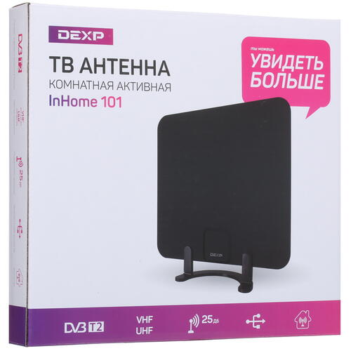 Купить ТВ-Антенна DEXP InHome 101  1678305. Характеристики, отзывы и цены в Донецке