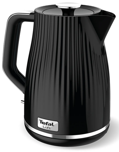 Купить Электрочайник Tefal Loft KO250830 черный  5604333. Характеристики, отзывы и цены в Донецке