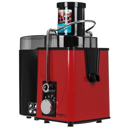 Купить Соковыжималка электрическая Scarlett SC-JE50S49 красный  9132201. Характеристики, отзывы и цены в Донецке