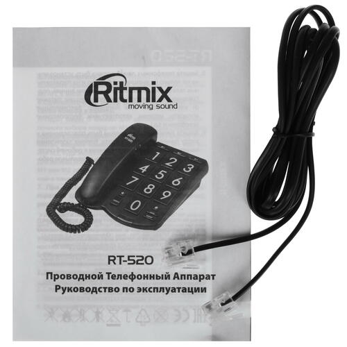 Купить Телефон проводной Ritmix RT-520  1051086. Характеристики, отзывы и цены в Донецке