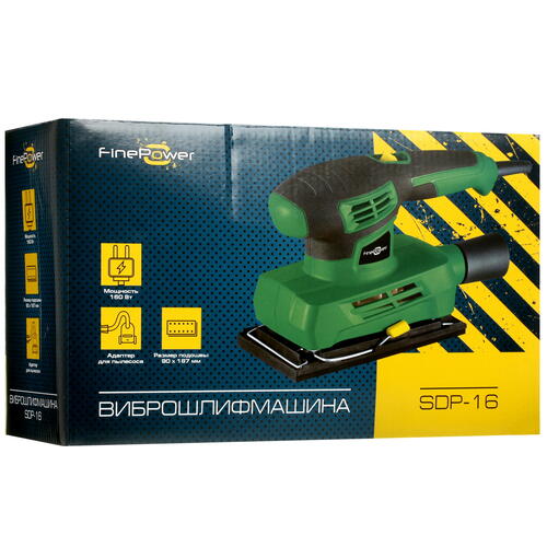 Купить Виброшлифовальная машина FinePower SDP-16  4867440. Характеристики, отзывы и цены в Донецке