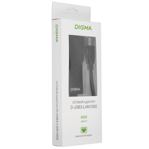 Купить Сетевая карта Digma D-USB3-LAN1000  9159412. Характеристики, отзывы и цены в Донецке