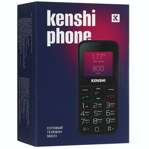Купить Сотовый телефон KENSHI SM231 красный/черный  9045568. Характеристики, отзывы и цены в Донецке