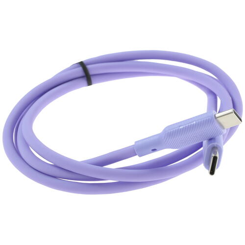 Купить Кабель круглый QUMO USB Type-C - USB Type-C фиолетовый 1 м  4850184. Характеристики, отзывы и цены в Донецке