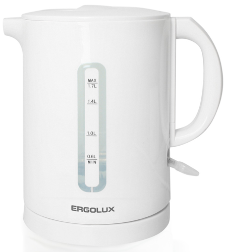 Купить Электрочайник ERGOLUX ELX-KH01-C01 белый  5368460. Характеристики, отзывы и цены в Донецке