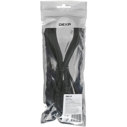 Купить Кабель питания DEXP IEC 320 C13 - IEC 320 C14  1606518. Характеристики, отзывы и цены в Донецке