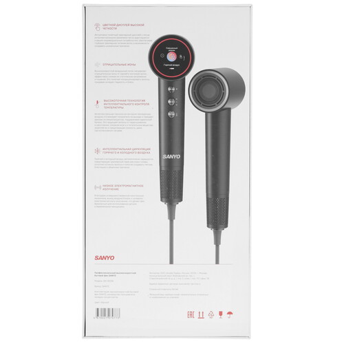 Купить Фен Sanyo SN-HD31B черный  9283648. Характеристики, отзывы и цены в Донецке
