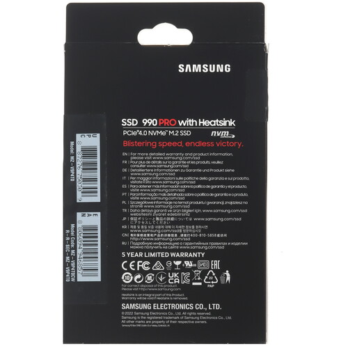 Купить 4000 ГБ M.2 NVMe накопитель Samsung 990 PRO  5448837. Характеристики, отзывы и цены в Донецке