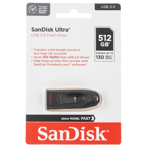 Купить Память USB Flash 512 ГБ SanDisk Ultra [SDCZ48-512G-G46]  5470887. Характеристики, отзывы и цены в Донецке
