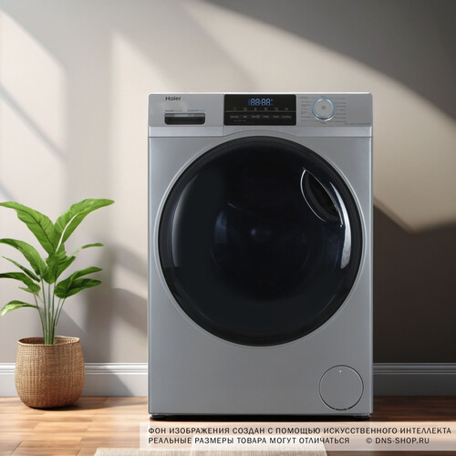 Купить Стирально-сушильная машина Haier HWD80-BP14929S серебристый  9291546. Характеристики, отзывы и цены в Донецке
