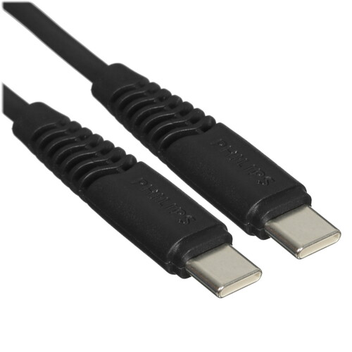 Купить Кабель круглый PHILIPS USB Type-C - USB Type-C черный 1.2 м  5492627. Характеристики, отзывы и цены в Донецке