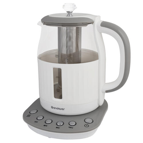 Купить Электрочайник Endever Skyline KR-364G белый  5365517. Характеристики, отзывы и цены в Донецке