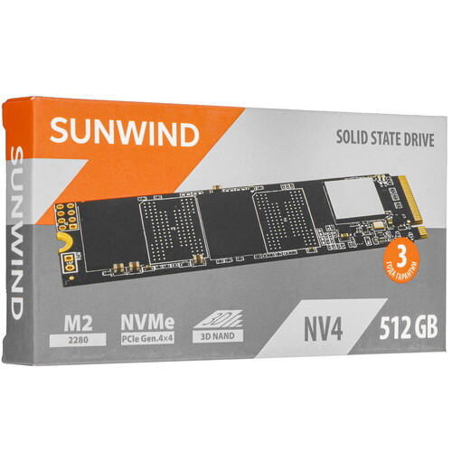 Купить 512 ГБ M.2 NVMe накопитель SunWind SWSSD001TN4  9102901. Характеристики, отзывы и цены в Донецке