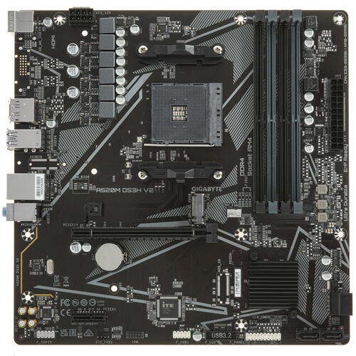 Купить Материнская плата GIGABYTE A520M DS3H V2  5438132. Характеристики, отзывы и цены в Донецке