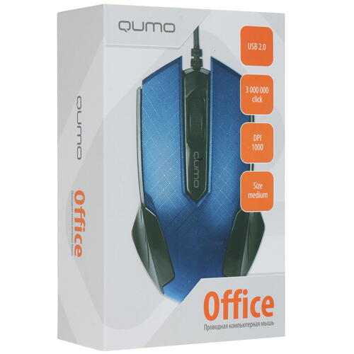 Купить Мышь проводная QUMO Office M14  1365048. Характеристики, отзывы и цены в Донецке