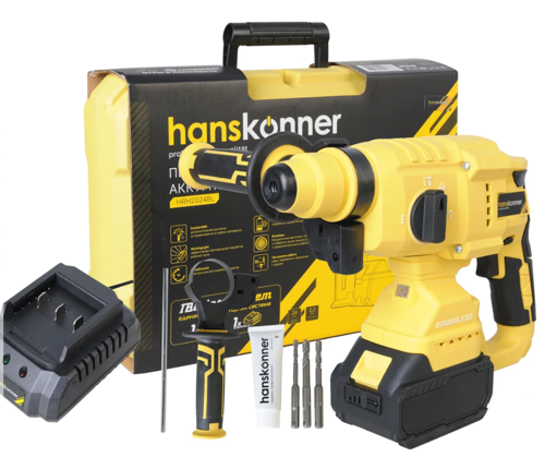 Купить Перфоратор Hanskonner HRH2024BL 1BatterySystem 18V  9112567. Характеристики, отзывы и цены в Донецке