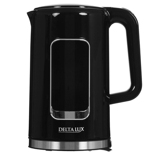 Купить Электрочайник Delta Lux DE-1016 черный  9211947. Характеристики, отзывы и цены в Донецке